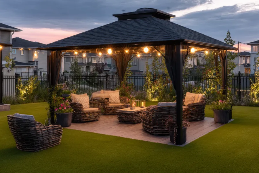 pop up gazebo with mosquito netting